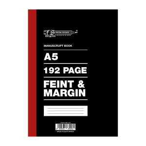 A5 192pg Feint & Margin - Freedom Stationers
