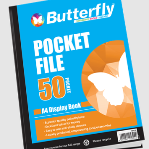 Butterfly 50 Pocket File