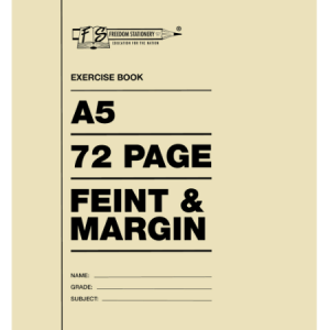 A5 72pg Feint & Margin - Freedom Stationers