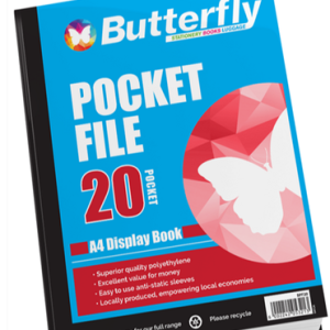 Butterfly 20 Pocket File