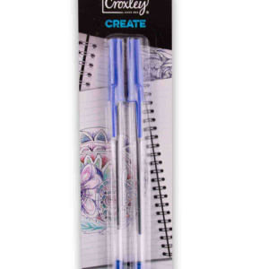 Croxley Create - Blue Ballpoint Pen (2 pack)