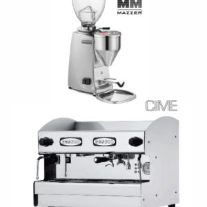 Cime Quadra Coffee Machine & Mazzer Mini Timer Combo