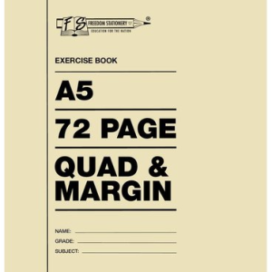 A5 72pg Quad & Margin - Freedom Stationers