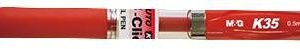 M&G click gel pen red 0.5mm K35