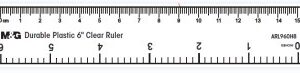 M&G clear ruler 15cm 960H8