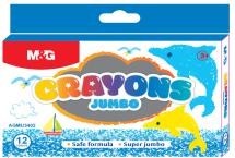 M&G super jumbo crayon 12 colors 3402