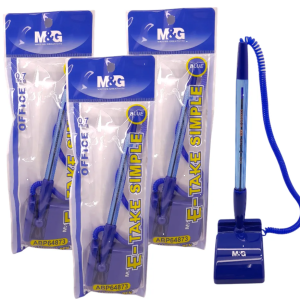 M&G table ballpen wire BK 0.7mm blue